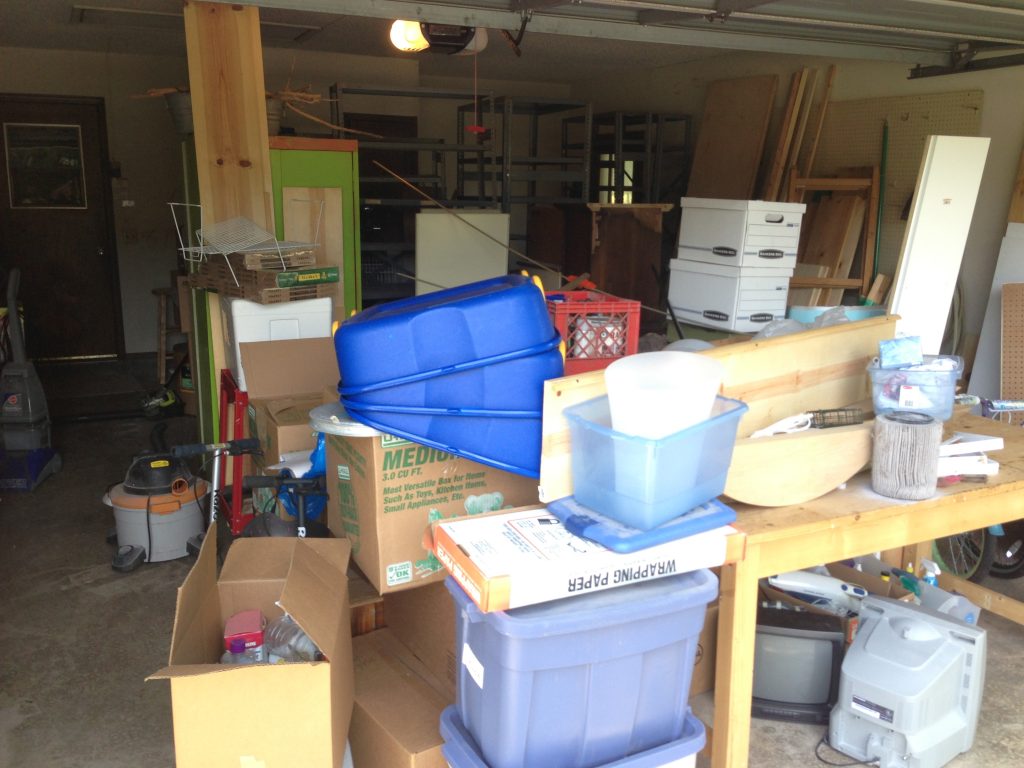 Equipment stored in Garage