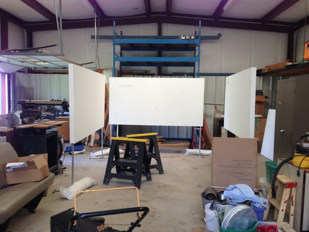 Holly Wilson-SWAIA 2013-booth walls in studio