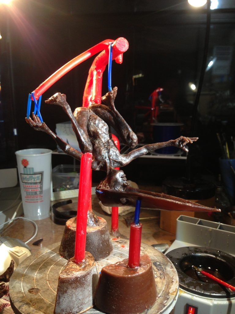 Holly Wilson-SWAIA 2013-wax sprued figure Belonging