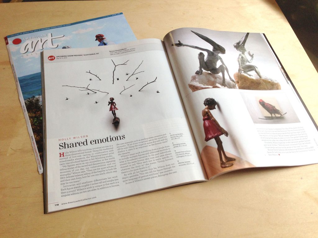 American Art Collector Article "Holly Wilson Shared Emotions" July 2014